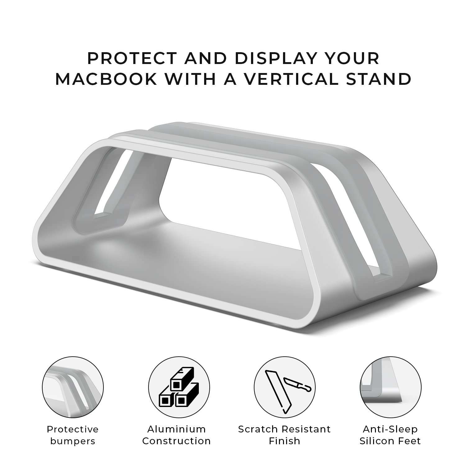 HumanCentric Vertical Laptop Stand Compatible With MacBook Pro and MacBook Air - Image 2