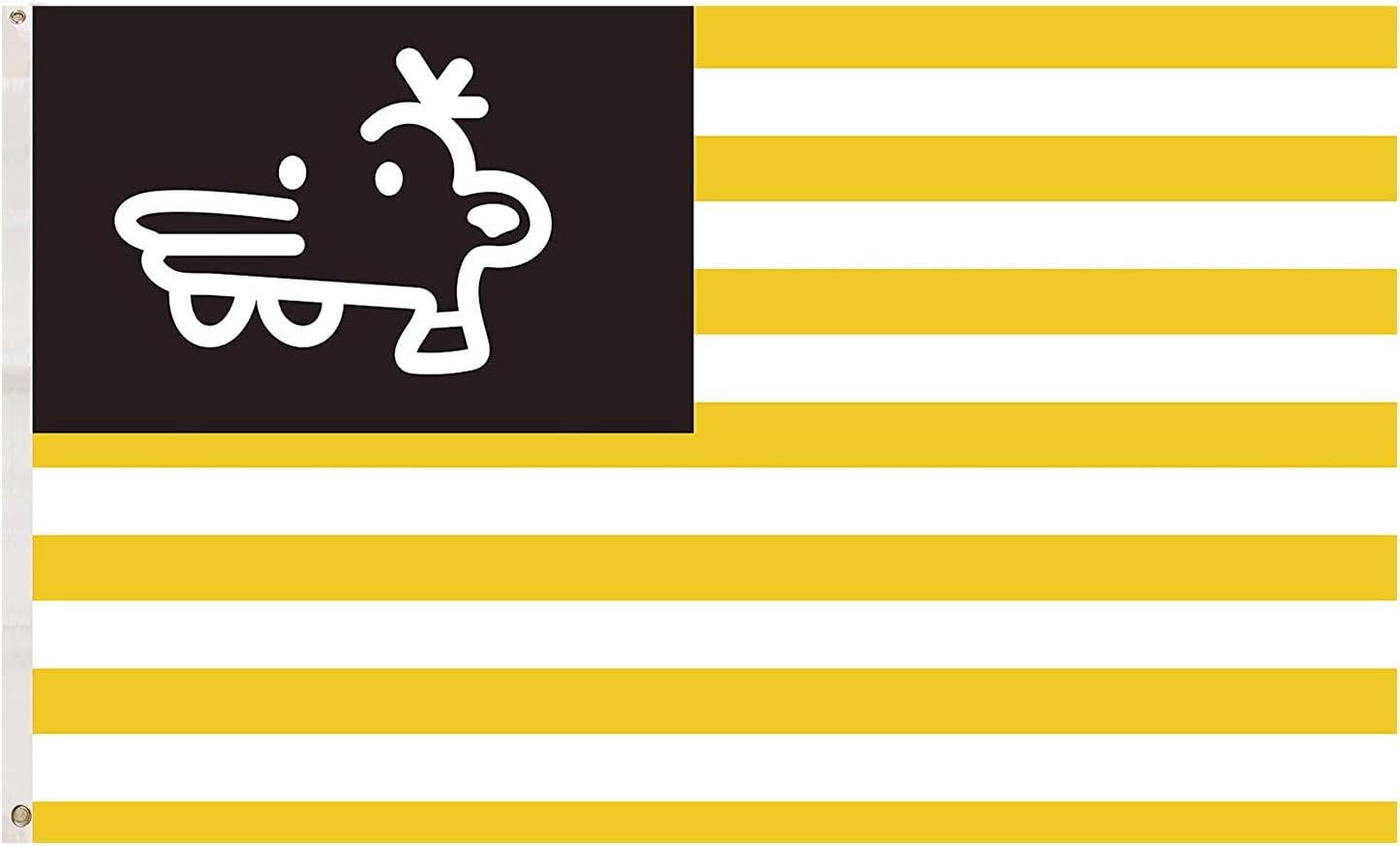 QOR Balance Manny Flag New American 2020 Flag Changing The American Flag Banner 3 x 5 Ft,Black Lives Matter, Black and Yellow Stricps US Polyester Flag with Brass Grommets