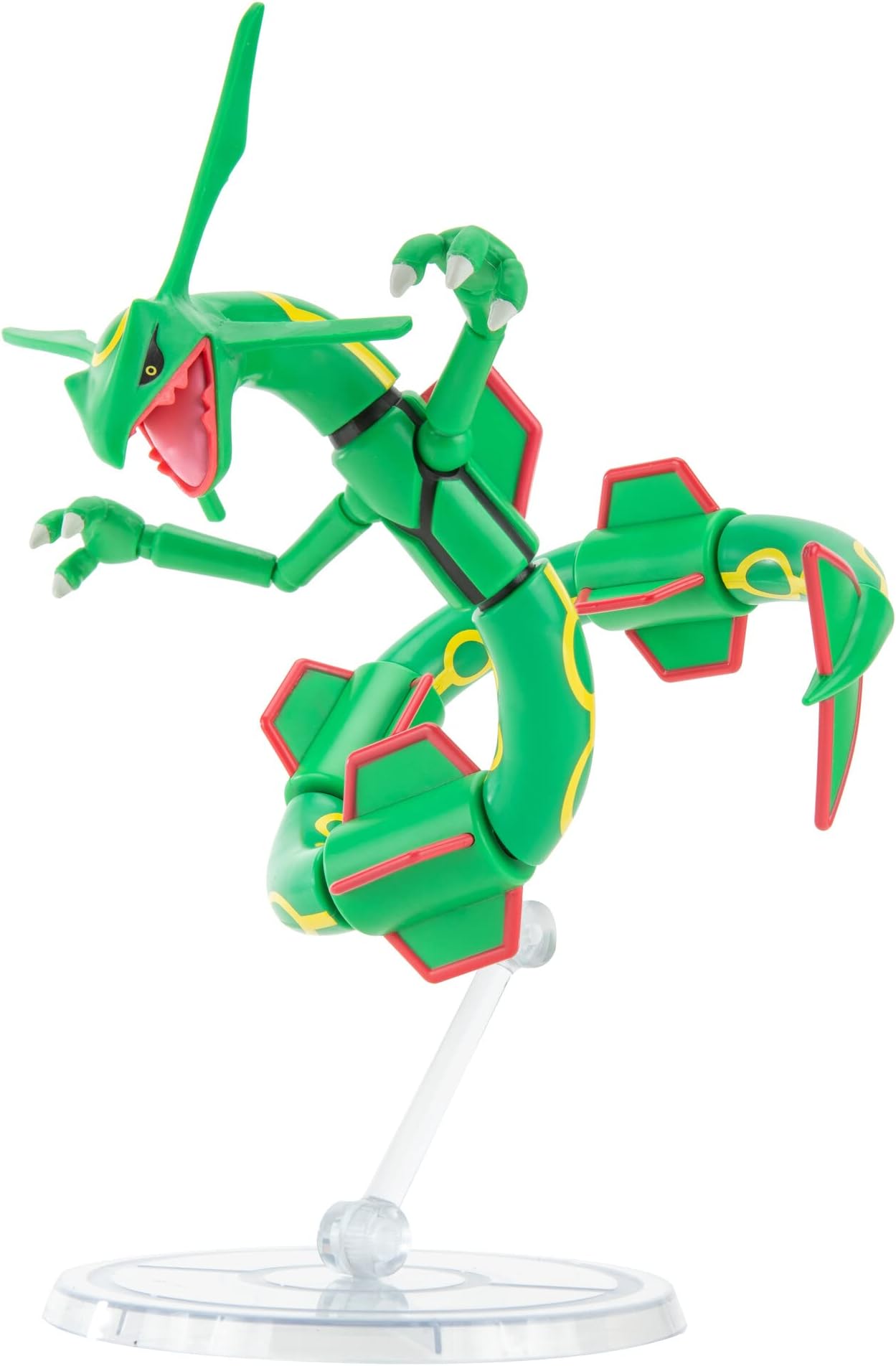 Pokemon Select Official 6-Inch Articulated Figure Rayquaza, Detailed Action Figures, Play Figurines for Kids, Toy Gift