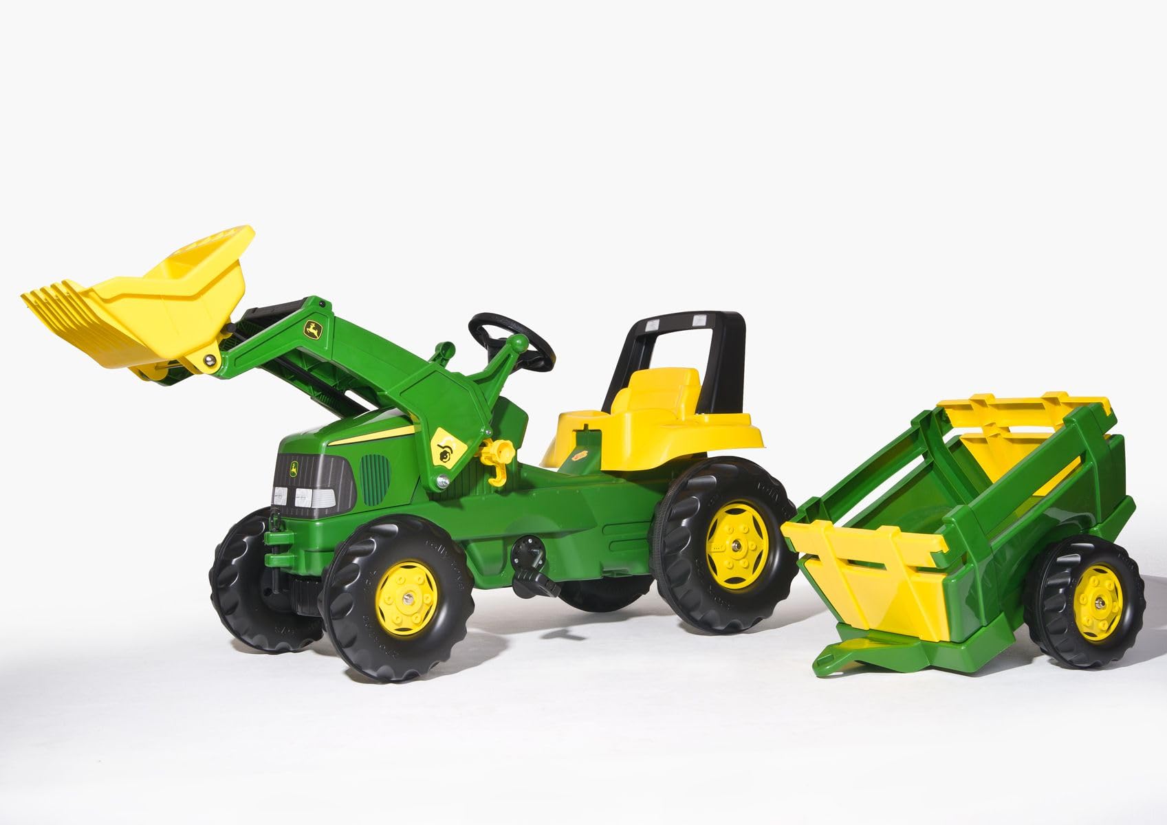 John Deere 6210R Avec Pelle et remorque