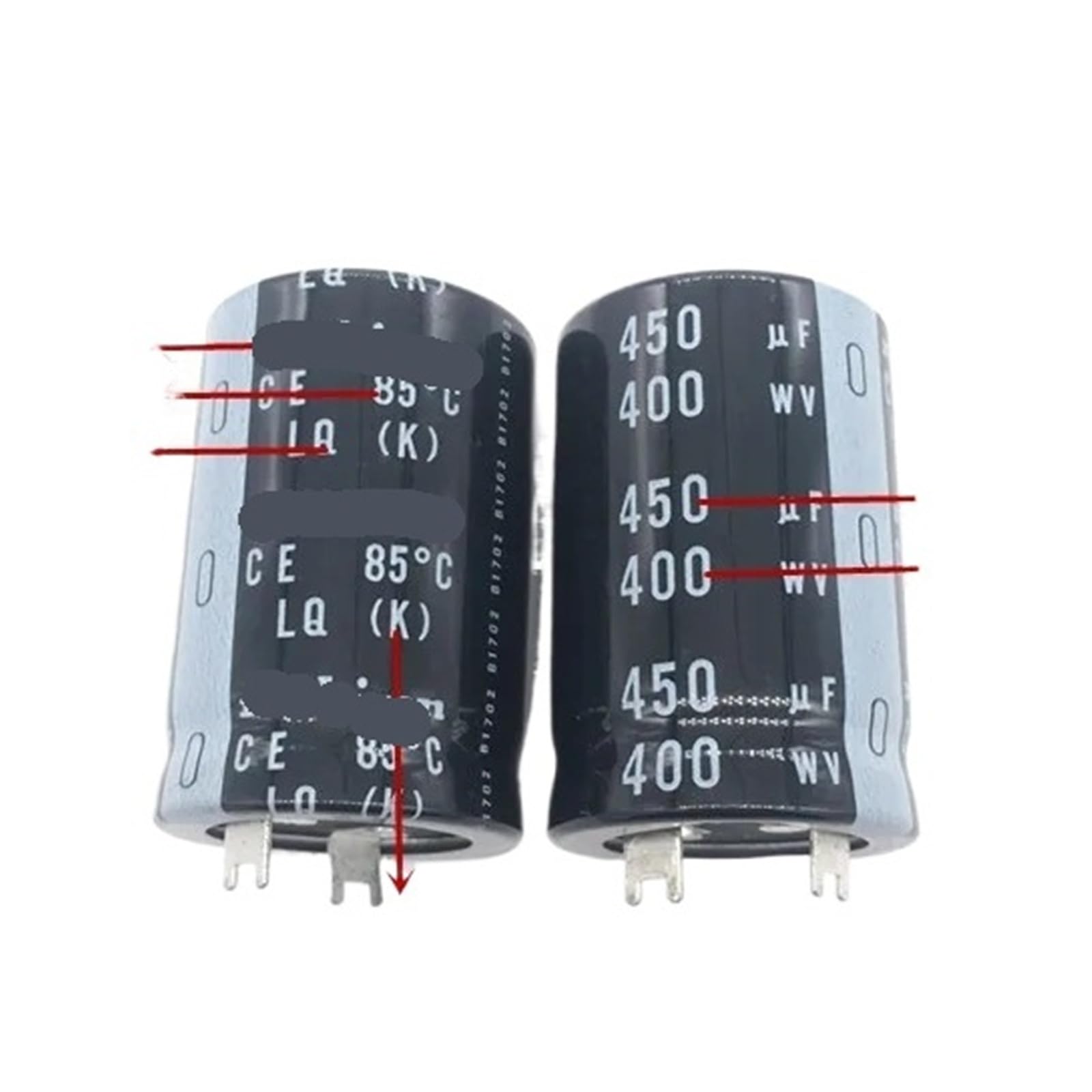 Condensateurs LQ 450uf 400v 10pcs pour restaurer vos anciens amplificateurs