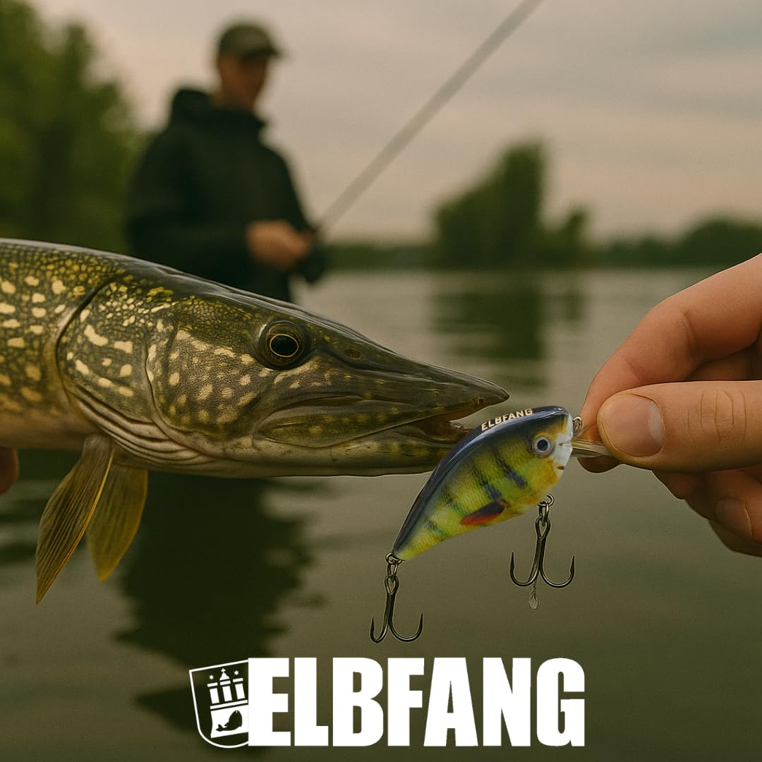 Set De 5 Leurres Jerkbait ELBFANG 90mm/21g - Pour Brochet