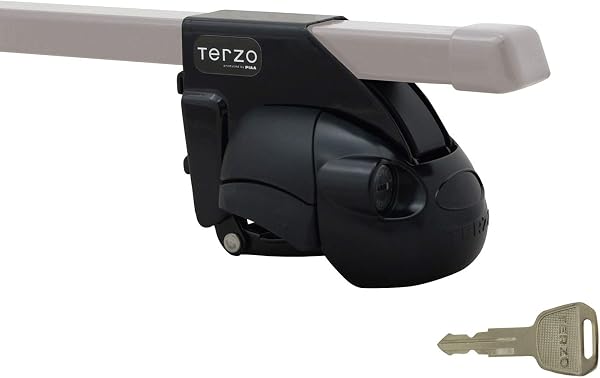 Terzo テルッツォ (by PIAA) 車種別ベースキャリアセット スクエアバータイプ ブラック ルーフレールタイプ ロック付 【日産 エクストレイル H25.12~ 型式 T32】 EF11BL + EB2 KIT7071T - 4