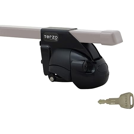 Amazon Terzo テルッツォ By Piaa ルーフキャリア ベースキャリア フット 4個入 ルーフレールタイプ ブラック ロック付 Ef11bl 車 バイク 車 バイク