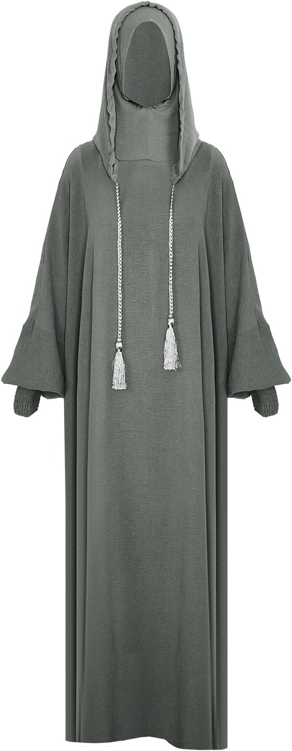 zhxinashu Prayer Abaya for Women Hoodie Kaftan Dresses Muslim Clothes Dubai Jilbab