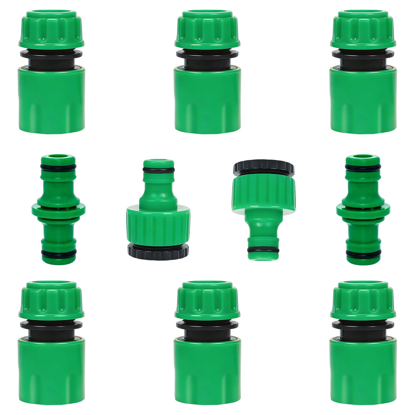HIGA-JKL 10 Pack Garden Hose Tap Connector Hoses Pipe Adapter Attachments
