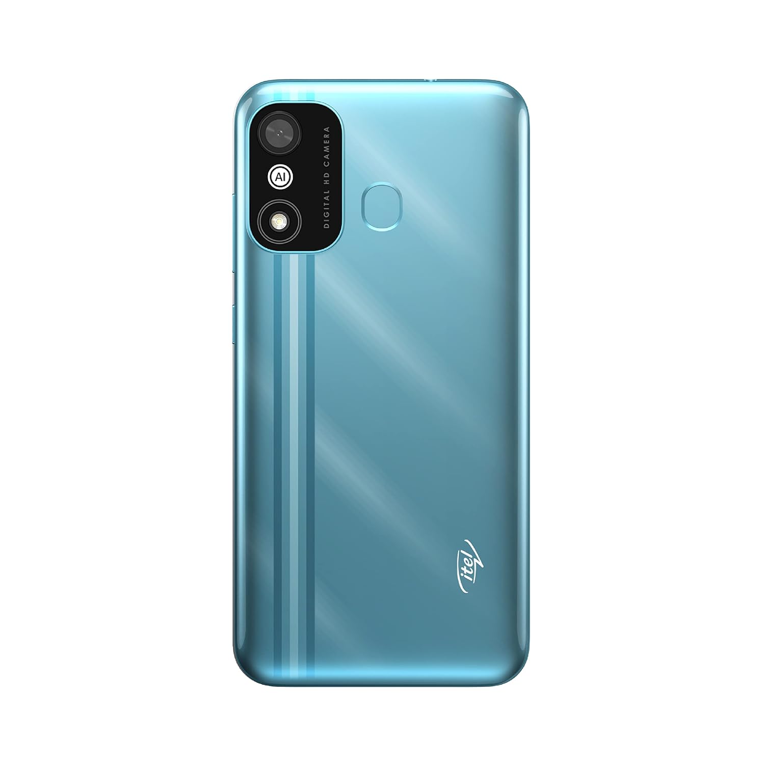 Rear view of the Itel A27 showing the 5MP AI camera module.