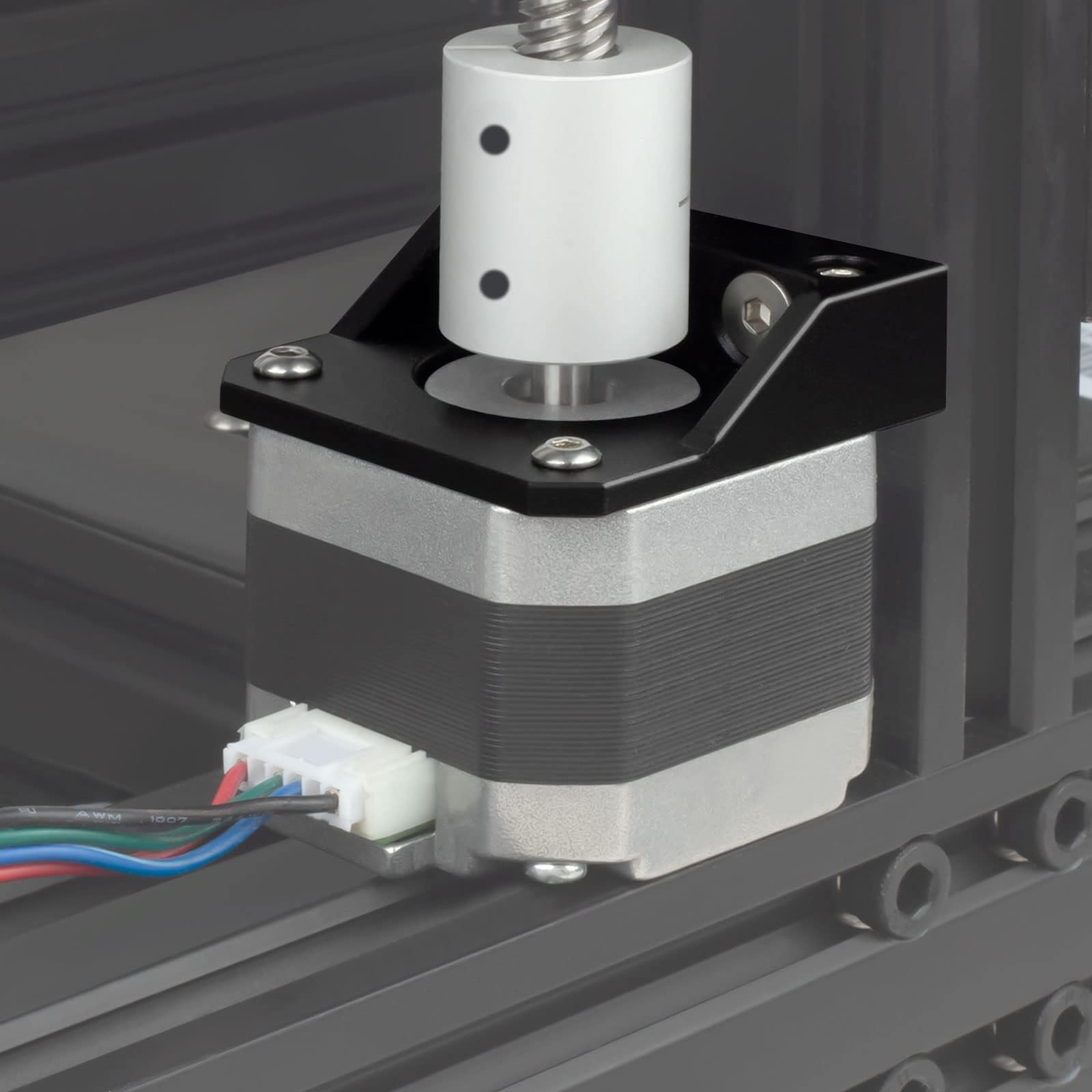 UniTak3D Z Axis Stepper Mounting Ender 3 Bracket Nema 17 Motor Mount L-Shape Plate Aluminum Alloy for Ender 3 S1,Ender 3 V2/Neo,Ender 3 Pro,Ender 3/Neo,CR10 Smart Pro,CR10S Pro V2 3D Printers