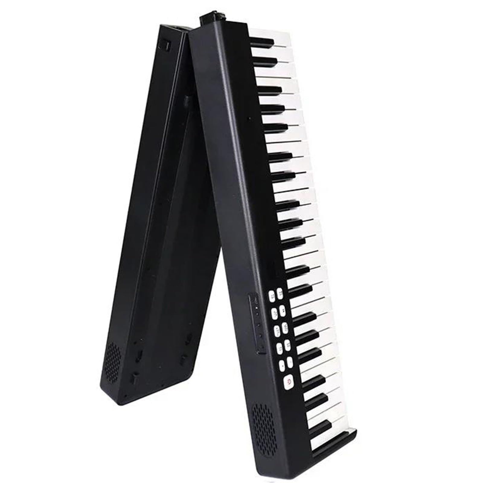 Pianino Elektroniczne Początkujący 88 Klawiszowy Składany Cyfrowy Elektroniczny Kontroler Wielofunkcyjny Do Pianina Elektronicznego Elastyczny Łatwy Do Grania(Black)