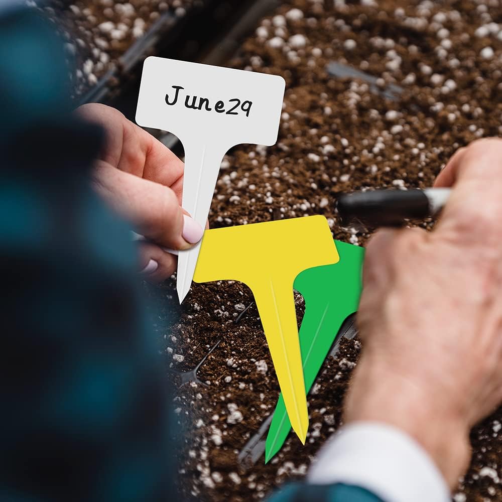 Plant Labels, Plastic Garden Plant Markers 6x10cm TType Plant Name