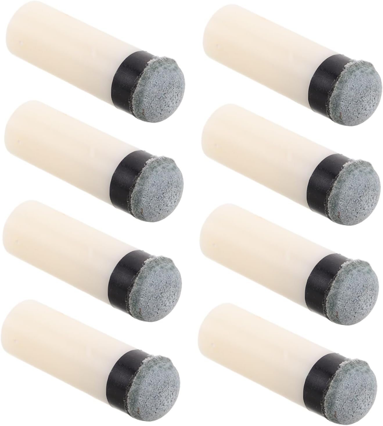 8pcs Pool Cue Tip Replacement Kit Plastic Screw Tips Complete Billiard Cue Accessories Repair Kit for Billiards Stick Portable Game Supplies