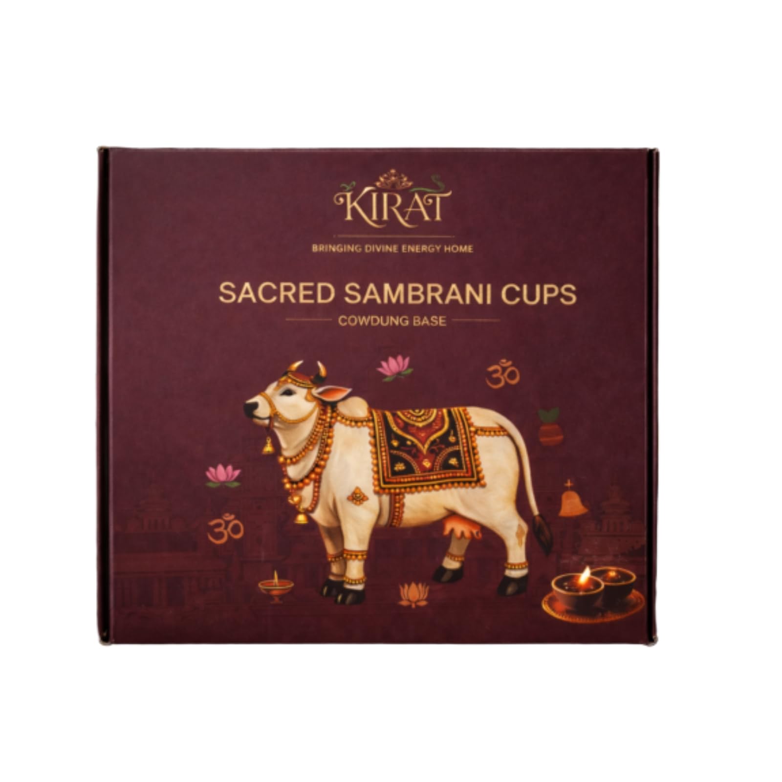 KIRAT Sacred Sambrani Havan Cups | Charcoal-Free, | Cow Dung Base| Traditional Aroma for Pooja, Meditation & Spiritual Practices | 15 Cups + Free Holder.-image-44