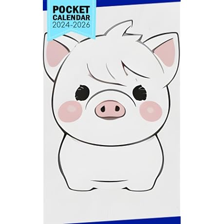 Pocket Calendar 2024 for Pocket Pigs