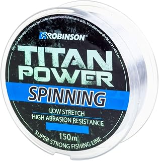 Robinson Titan Power Spinning - Sedal de Pesca (150 m, diámetro de 0,155 mm, diámetro de 0,330 mm)