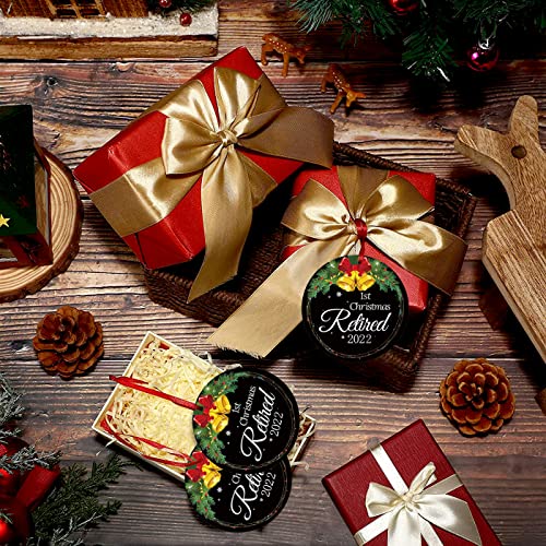 Juesmos Christmas Ornament 2022 First Christmas Retired Ornament Retirement Gifts For Women Men 2022 Retirement Ornaments For Christmas Tree Xmas Present Holiday Keepsake Gifts Decoration #TOP5