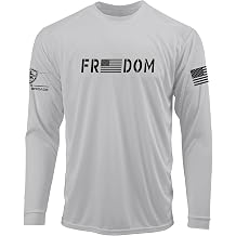 Freedom Patriotic American Flag Dri-fit UPF 50+ Sun Protection Performance T-Shirt