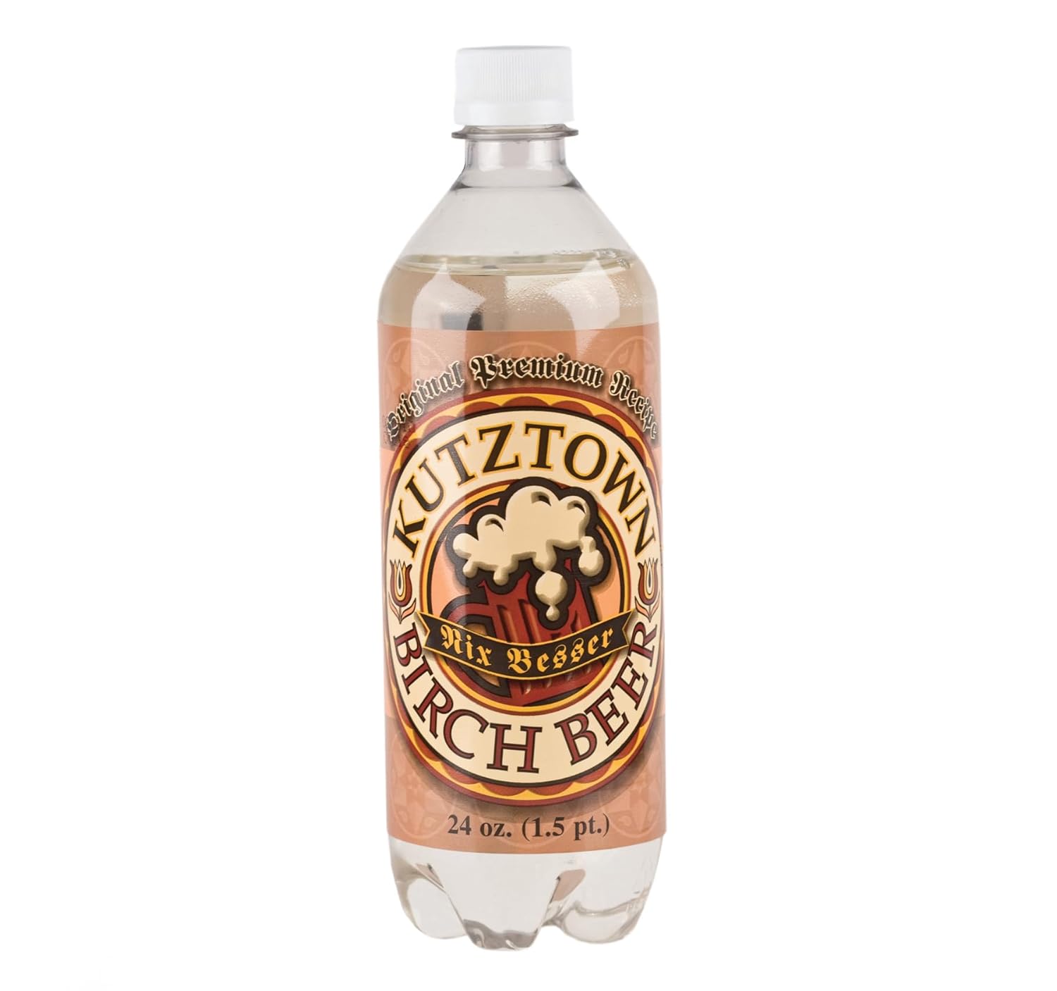 AmishTastes Soft Drinks Variety Box (Sarsaparilla, Birch Beer, White Birch Beer, Root Beer), Kutztown "Nix Besser" PA Dutch Amish Style, 96 Oz.