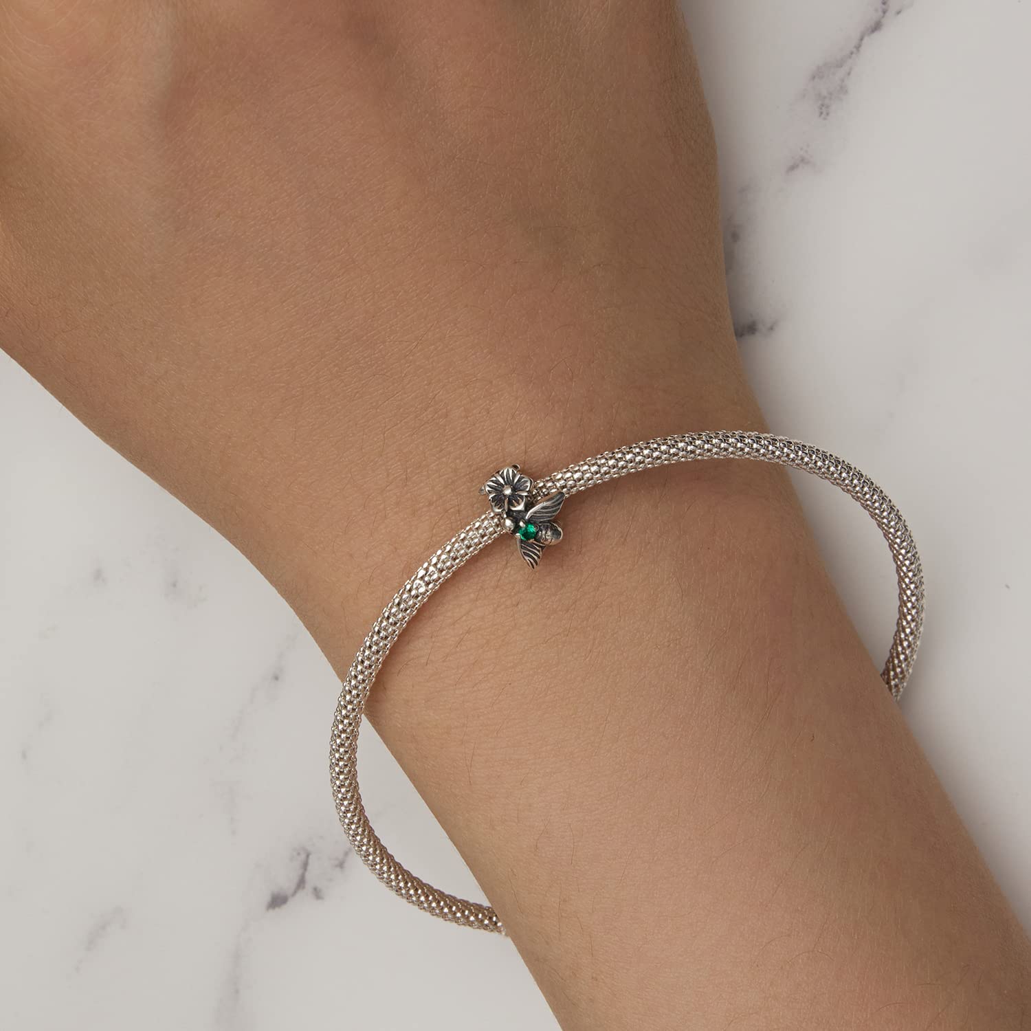 925 Sterling Silver Dangle Charms Fit Charms Bransoletka Łańcuch węża i naszyjnik dla kobiet i dziewczynek