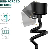 Vista 2 de Cable de carga USB para Mi Band 5 6 7, cable de carga magnético de repuesto con carga rápida para banda 5 de 3.3 pies