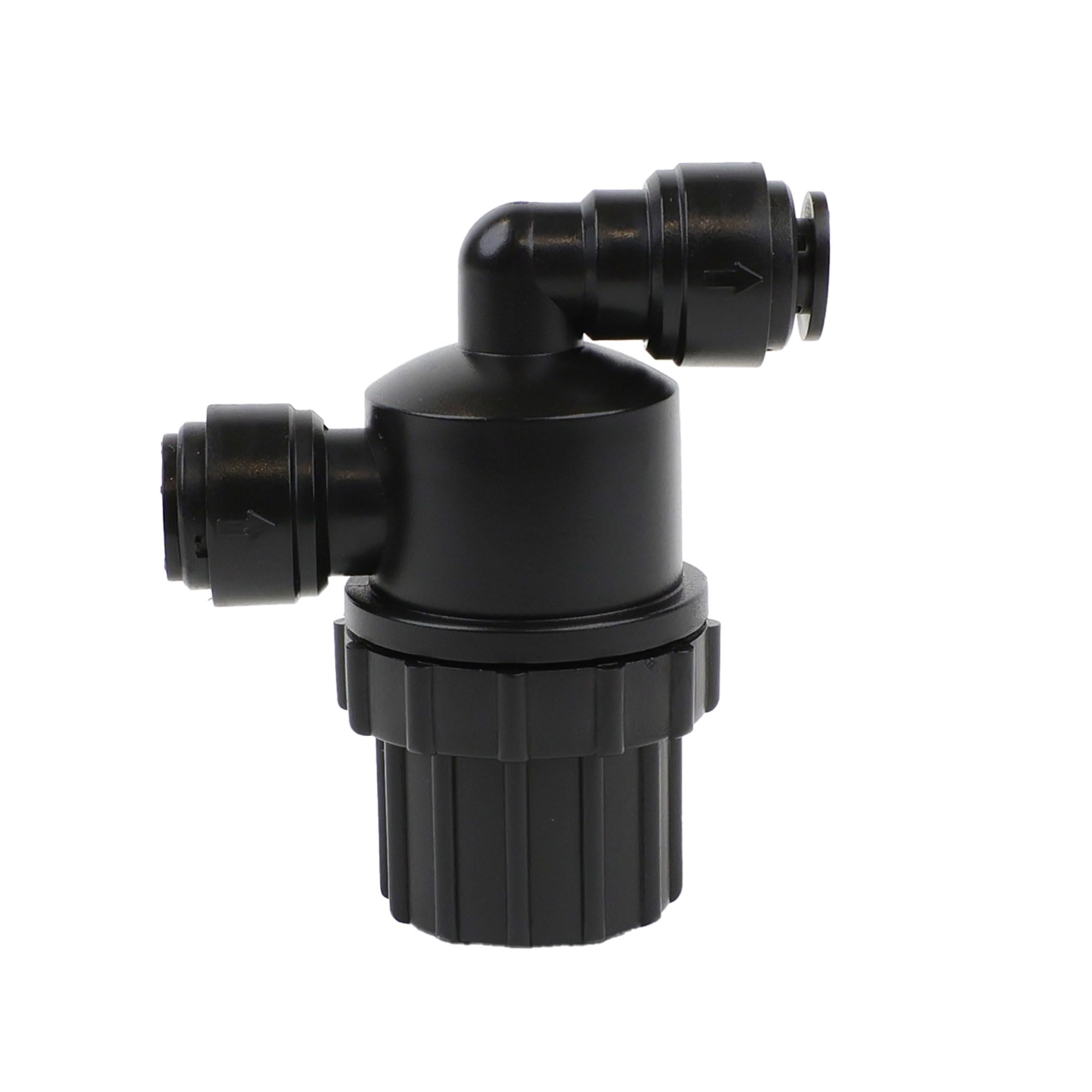 NeoFit Acetal Black Filter Strainer | 10mm Tube | Durable and Reliable Inline Filtration | Reduces Particles for Clean Flow in Water and Air Systems | Easy Push-Fit Installation