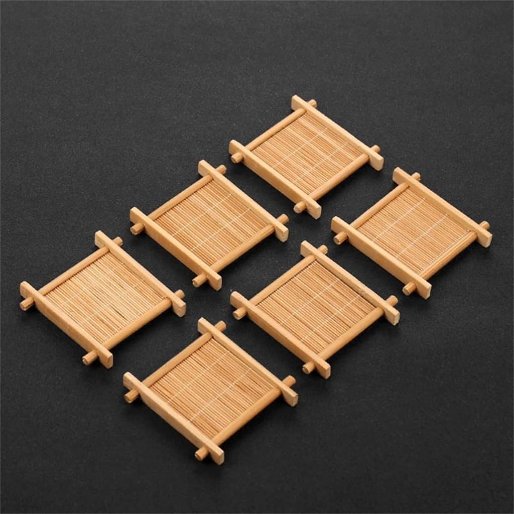 Bamboos Pat Tea Table Meal Dining Room Home Kitchen Living Natural Retro Decor Accessories
