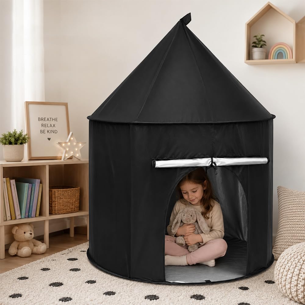 Sensory Tent, Pop Up Tents for Kids, SGZIOO Foldable Blackout Tent for Children, Autism Calming Corner Canopy to Play and Relax With Autism,SPD,Anxiety & Improve Focus