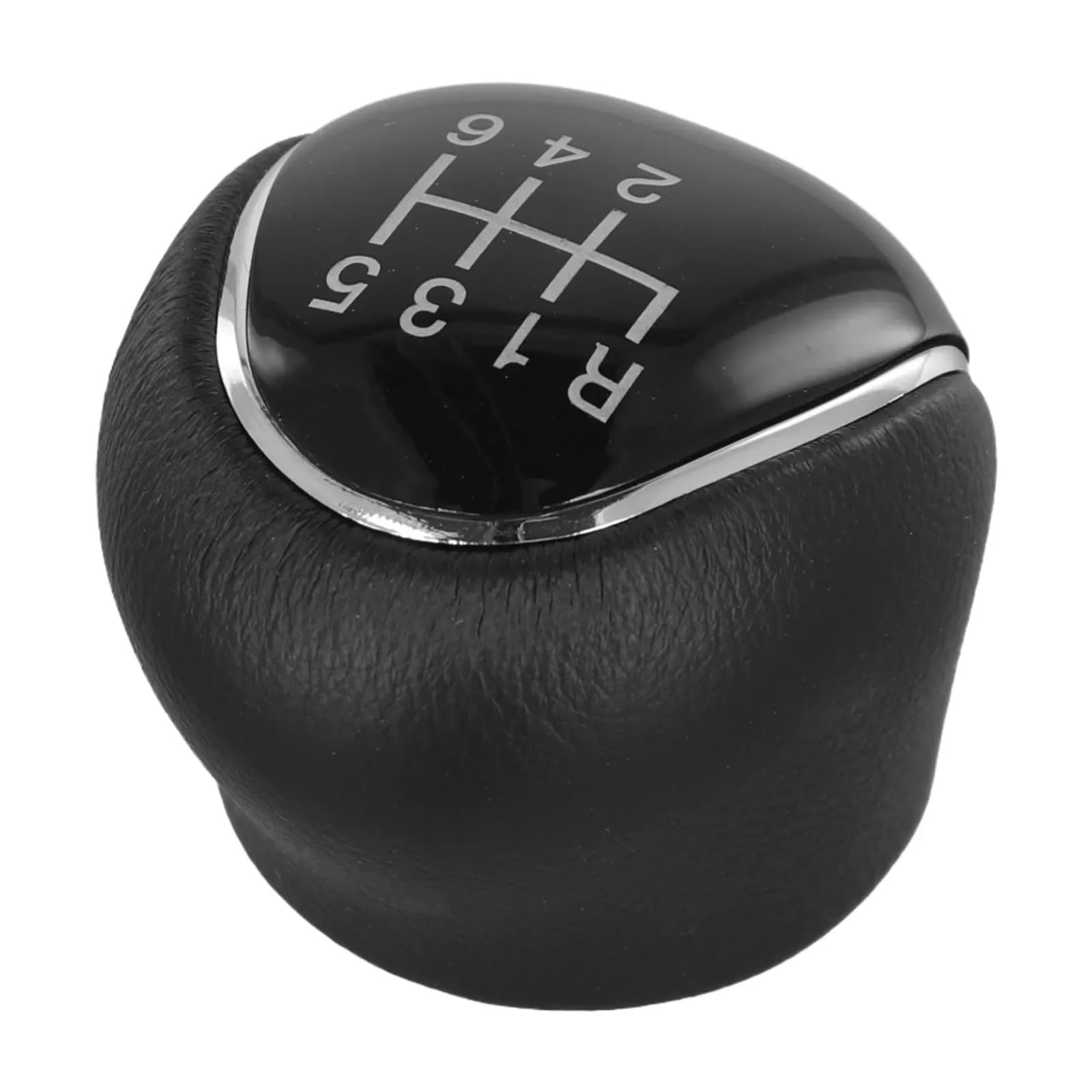 JSYALMSLW Knob Only Gear Shift Knob Manual 6-Speed for Mondeo SMAX CMAX for Focus PU Leather Black Stylish Gear 1 6 Speed Shift