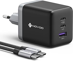 NOVOO caricatore USB C 100W compatto a 3 porte GaN​