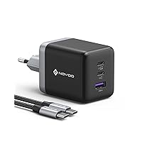 NOVOO Caricatore USB C, 100W Caricabatterie Con Cavo USB-C PD