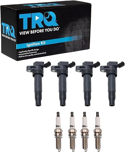Miniatura 100 de TRQ Kit de bobina de encendido y bujía Iridium 12 piezas compatible con Ford Explorer 2020-2021 Police Interceptor Utility Lincoln Aviator con V6