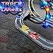 Track Cars Only Replacement Light Up Toy Cars with 5 Flashing LED Lights for Tracks Glow in The Dark, Flex Race Car Track Accessories Compatible with Most Car Tracks for Kids (3 Pack)