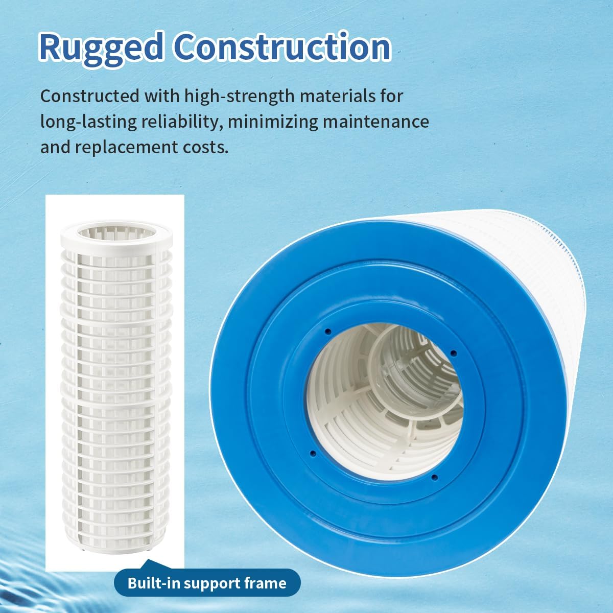 4 pezzi PA120 cartucce filtro piscina Compatibile con Hayward C1200, Ultra-B2, PCX1200RE, PA120, C-8412, cartucce filtro di ricambio da 120 sq.ft.
