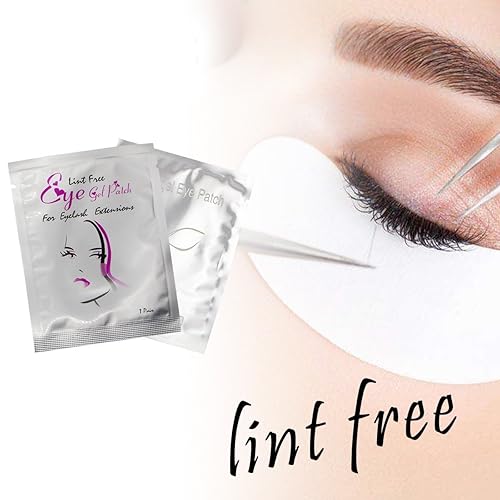 Miniatura 3 de 100 pares de parches de gel para ojos, almohadillas de gel de ojos sin pelusa para extensión de pestañas, herramienta de belleza de máscara de ojos