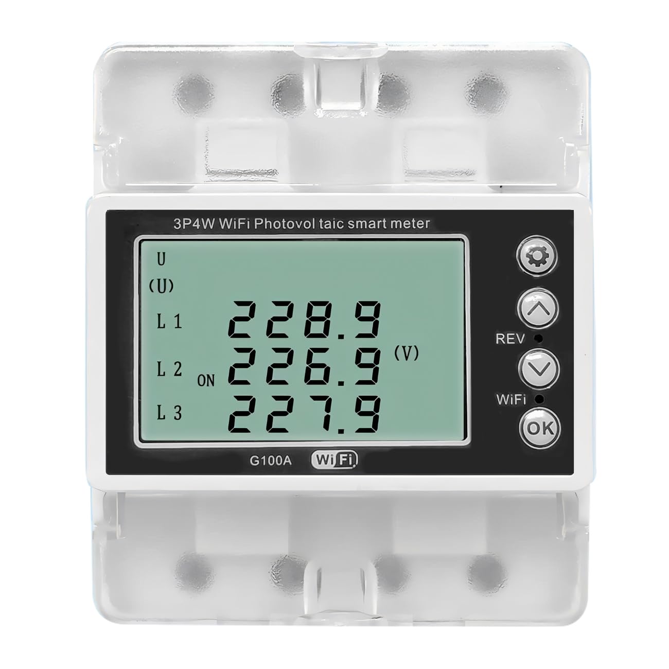 amiciSmart 3-Phase WIFI Energy Meter, Bi-Directional Power Meter 100A, 22KW with Over/Under Voltage Protection, Over/Under Current Protection, Voltage/Current Imbalance Protection, 220VAC (B0CV14F6B8) Amazon Price History, Amazon Price Tracker