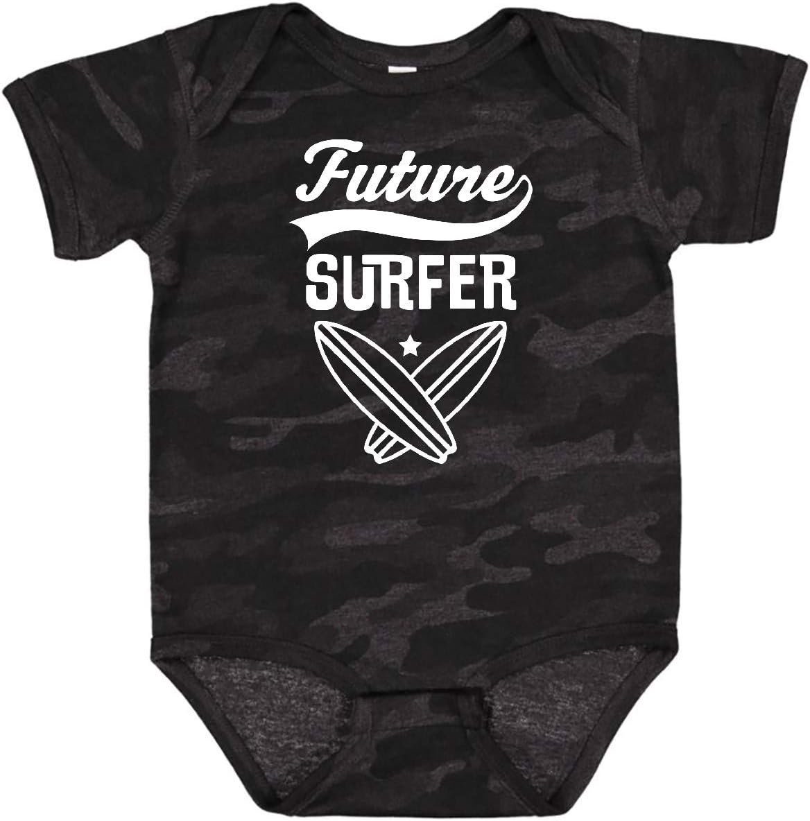 inktastic Surfing Future Surfer Baby Bodysuit