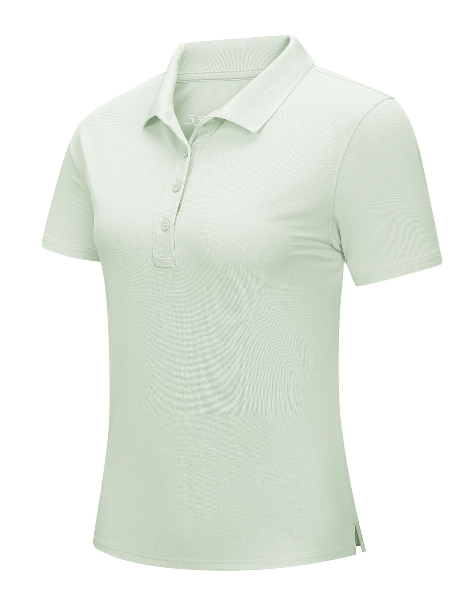 33,000ft Polo de golf para mujer, protección solar, protección UV, verano, manga corta, camiseta de secado rápido, camiseta deportiva para exteriores, transpirable, funcional para golf, tenis