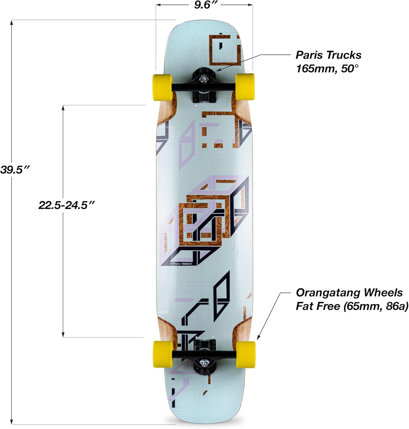 Loaded Boards Tesseract II Longboard Freeride Freestyle Sliding Skateboard