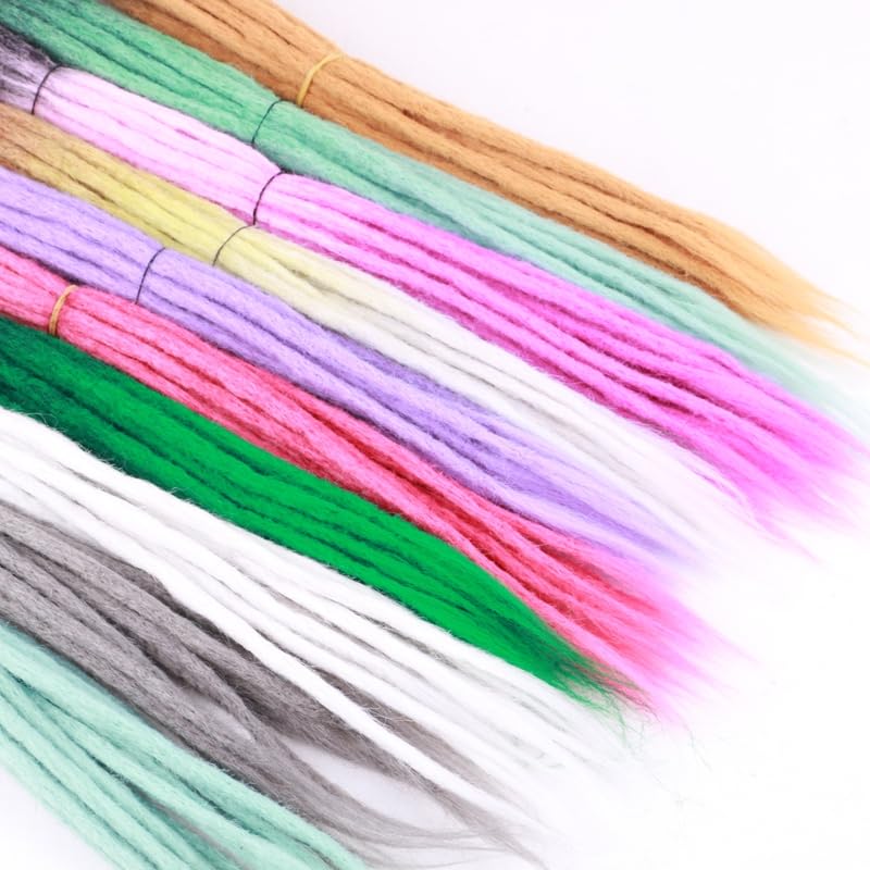 5 Pieces Ombre Hand Made Dreadlocks Hair Extensions Synthetic Hip-hop Style Crochet Braids Hair(4/27HL)