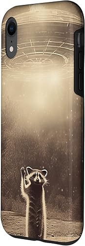 Vista 20 de iPhone 11 Pro Max Vintage alien raccoon UFO Alien Case