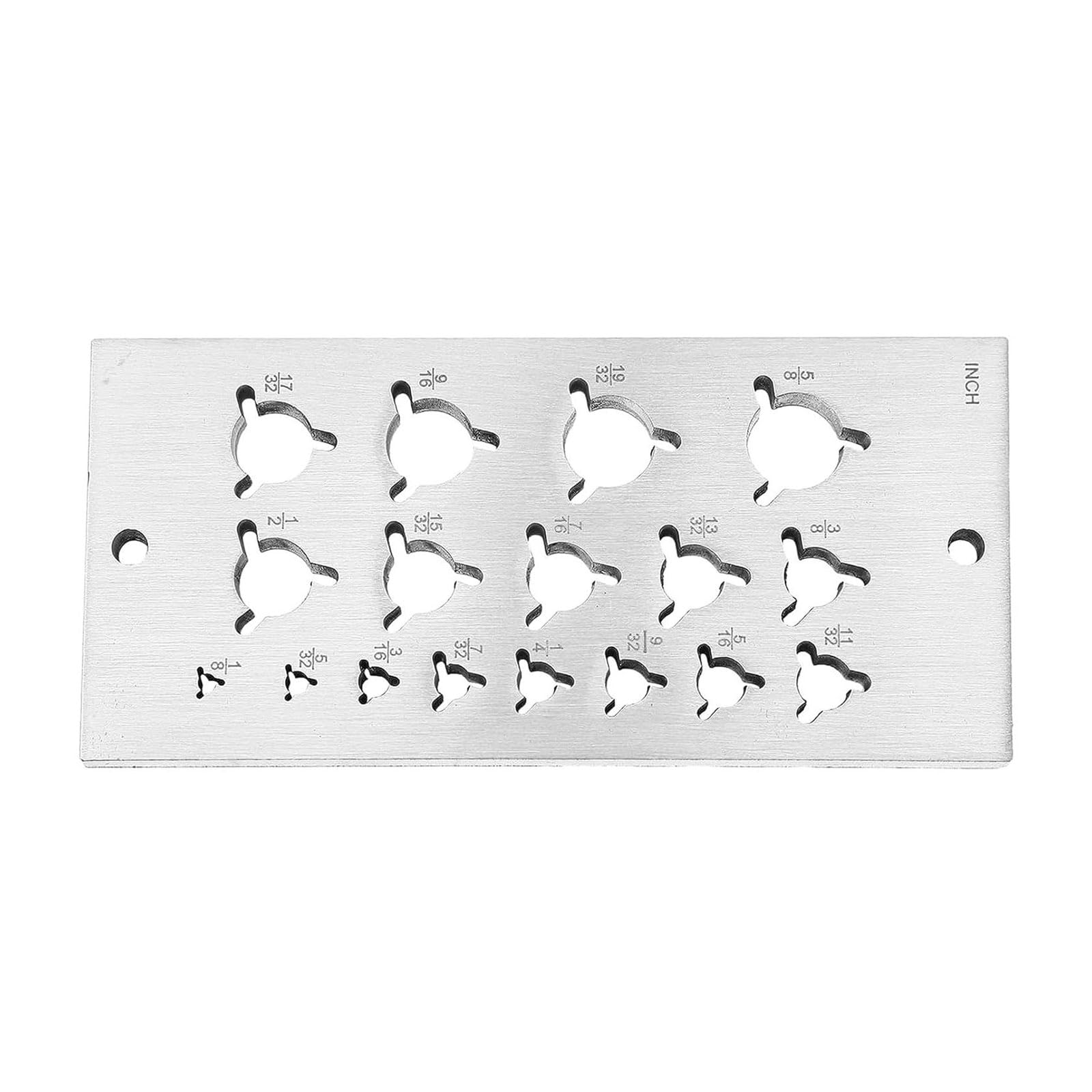 Geavonyg Professional Plums Blossoms Pattern Wood Dowel Jigs With Fixed Hole Design And Measurement Scale For Accurate Drilling Woodworking Dowel Maker