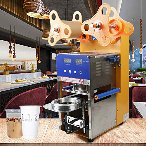 Sellador automático de tazas de té, 400 W, máquina de sellado automático/manual, 600 tazas