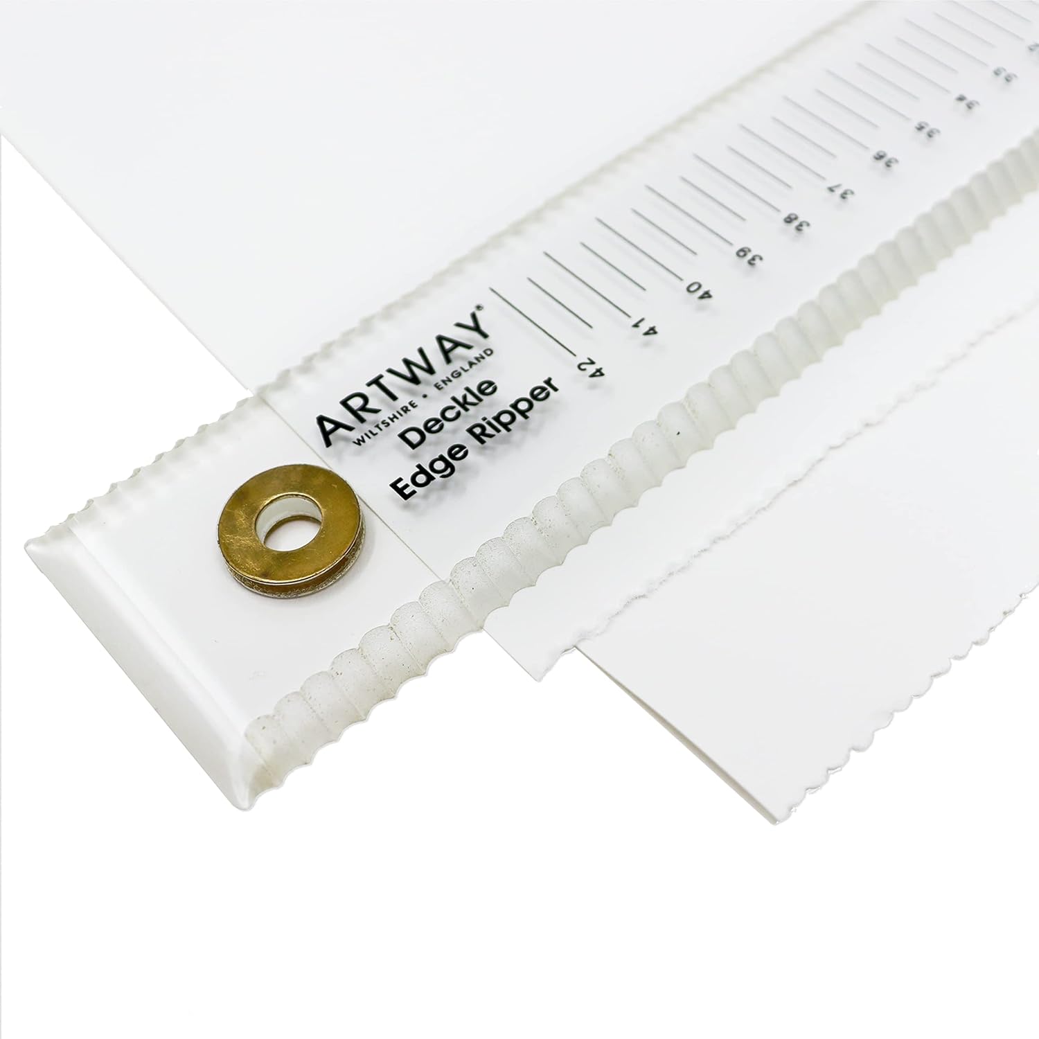 Artway Professional Deckle Edge Ripper Ruler with Protective Case - 50cm