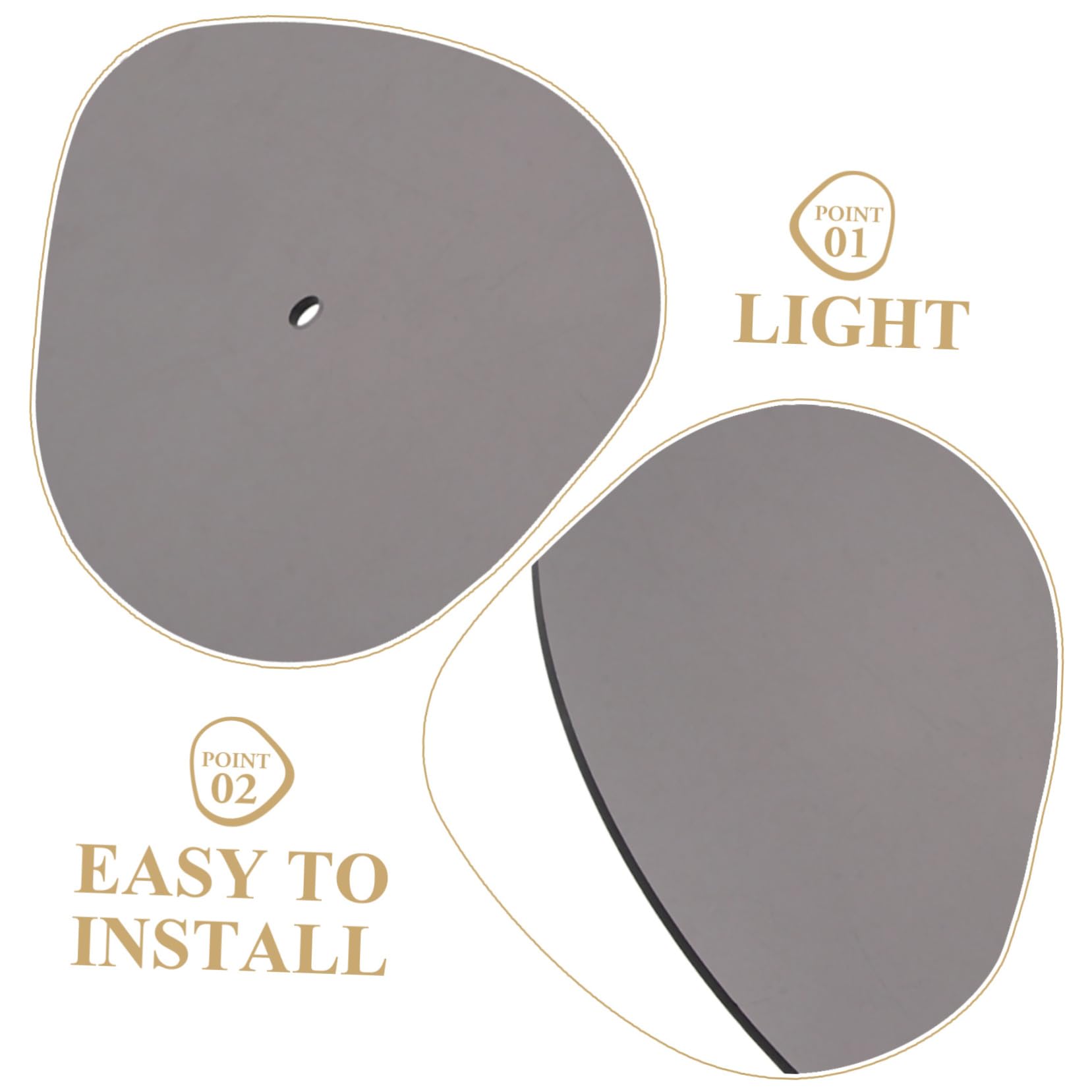 COSMEVIVI Vinyl Record Player Mat Acrylic Turntable Mat Record Mat Anti-static Protective Pad