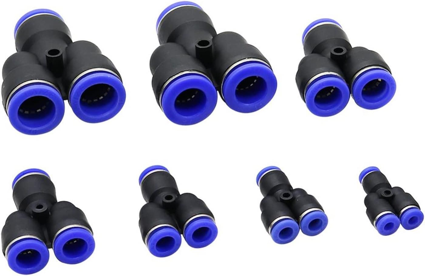 Utility Connector Adapter Hose Connector Adapter 4/6/8/10/12/14/16Mm Interface Slide Lock Y-Type Quick Joint Garden Irrigation Water Pipe Joint Pneumatic Pipe Fittings 5 Pieces/8Mm