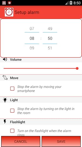 Luz e Movimento parar o alarme