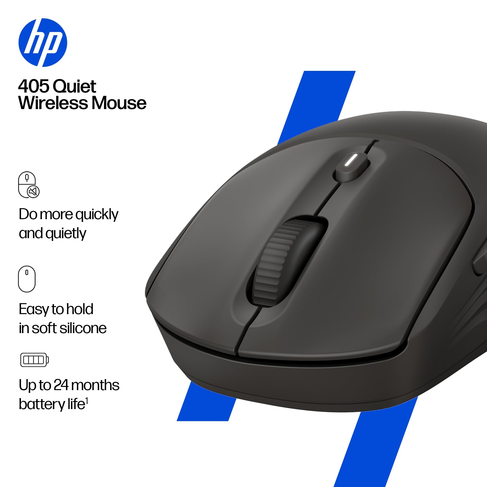 Amazon.com: HP 400 Quiet Wireless Mouse, Dual Bluetooth & 2.4GHz