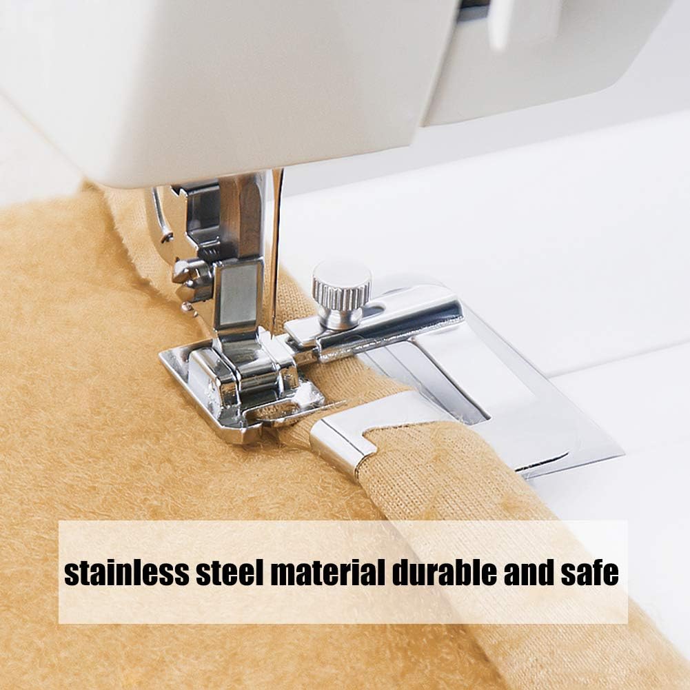 8 Pcs Sewing Machine Foot Set, 7 Pcs Sewing Machine Foot with 1 Pcs Adjustable Presser Foot, Home Sewing Foot, Sewing Machine Tools for Snapping On Many Types Home Sewing Machine