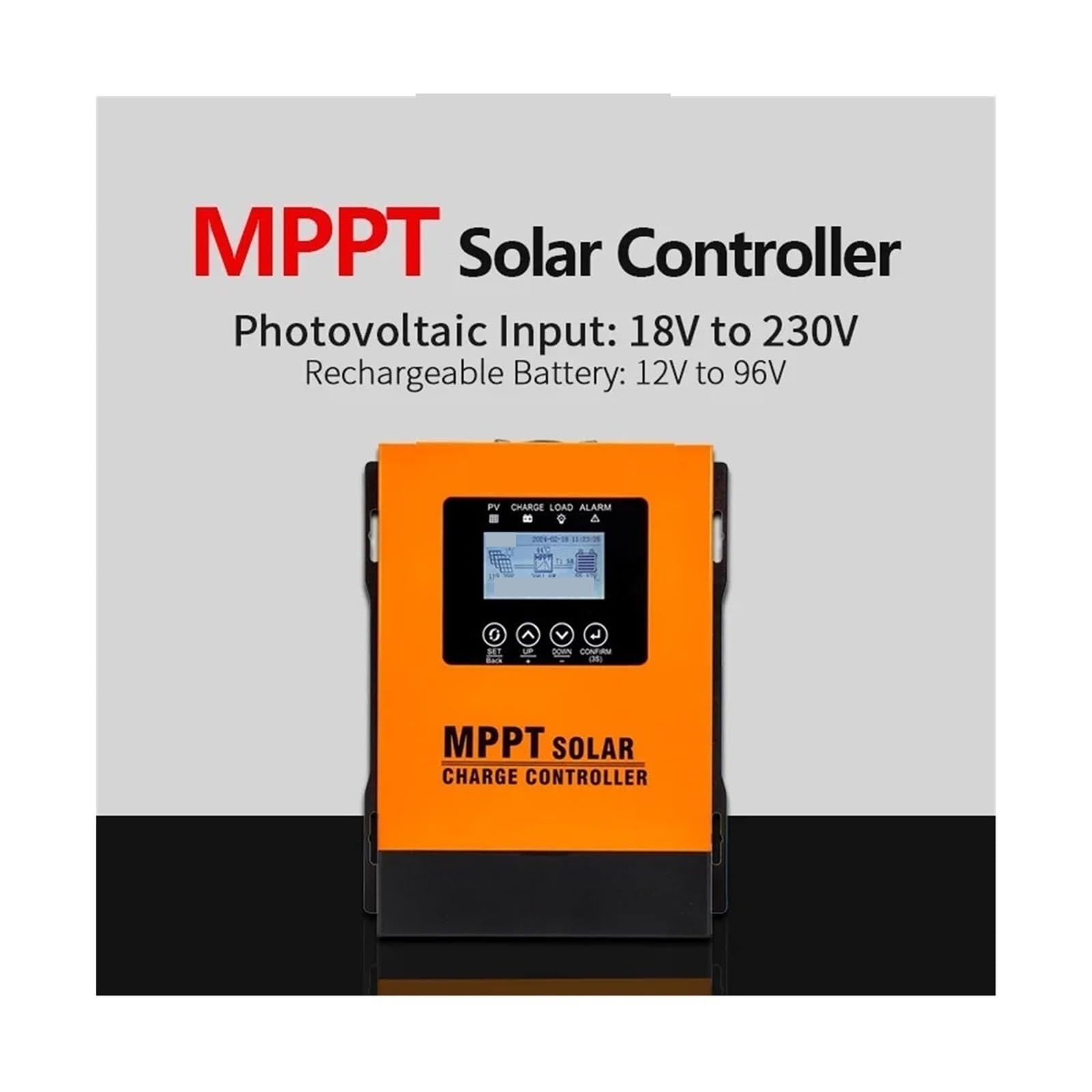 controlador de carga solar, Controlador De Carga Solar MPPT 30A 60A 120A Entrada 12V A 230V Automático For Regulador Batería Panel Con Pantalla LCD Wifi(60A)