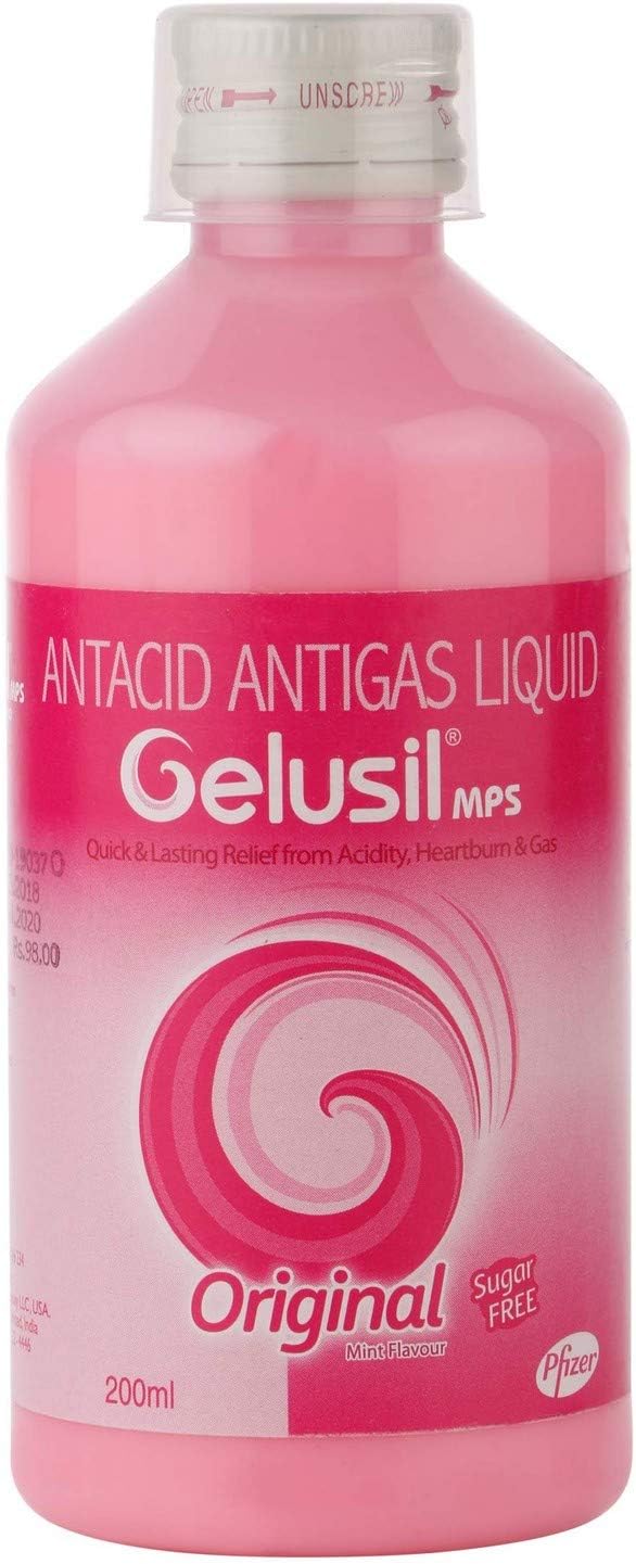 Pfizer Gelusil Mps - 200 Ml (Mint, Pack Of 3)