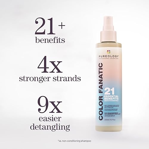 Miniatura 2 de Pureology Color Fanatic Leave-in Conditioner Hair Treatment Detangler Spray  Protects Hair Color From Fading  Heat Protectant  Vegan